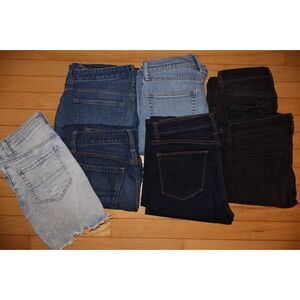 6 JEANS AND 1 SKIRT - Lot of Size 4/4 Tall Bottoms (Abercrombie, American Eagle
